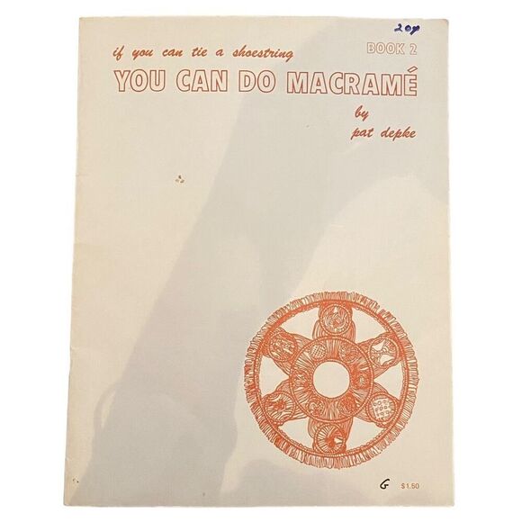 Vintage‎ 1976 Pat Depke Macrame Patterns Instructions Book Beginner - Picture 1 of 8